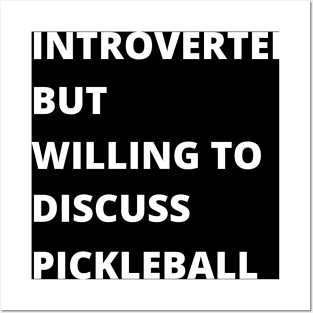 Introvert Pickleball Posters and Art